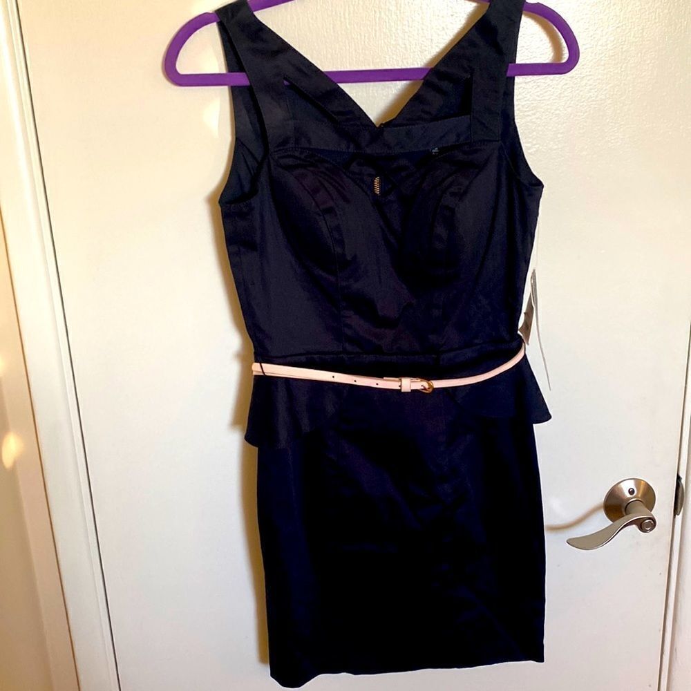 NWT- XOXO sleeveless crisscross black dress- Juniors size 3/4